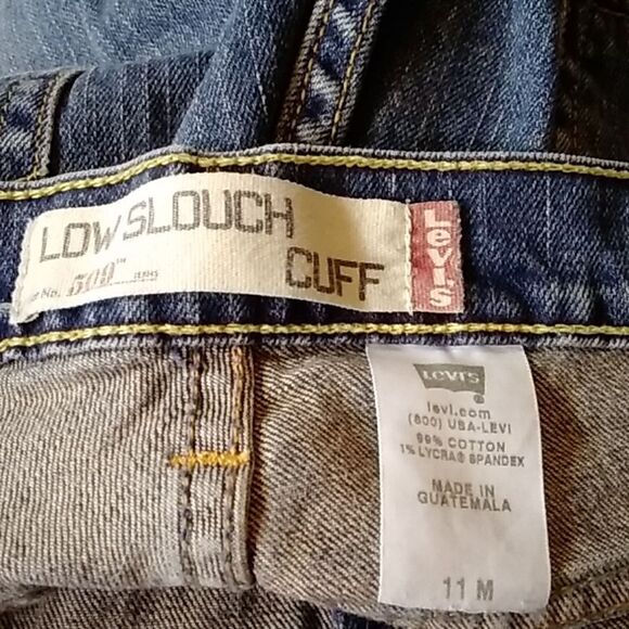 Vintage 80s Levi’s Low Slough Cuff  509 Women's Jeans Size 11 M Unisex - Picture 7 of 12